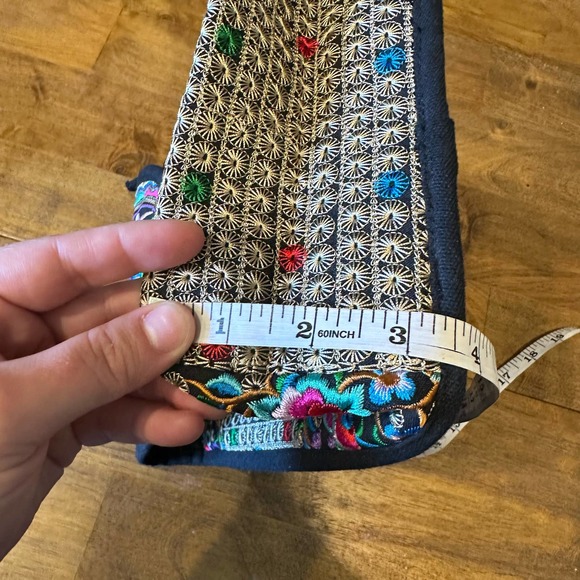 Embroidered Backpack Travel Set W/ Wallet Colorful Small Backpack New Boho - Picture 14 of 14